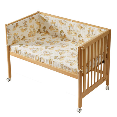 可优比婴儿床笠夹棉宝宝床垫套新生儿童幼儿园四季床单罩纯棉a类