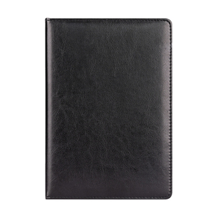 得力办公PU皮面本商务高档米黄道林纸笔记本16K大号工作会议记事本25K硬壳加厚160页本子商务简约文具