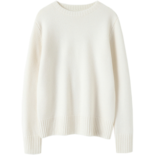 启超软糯遐想!高端加厚羊绒衫100纯羊绒女毛衣圆领打底衫秋冬季