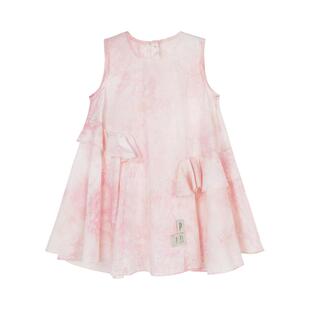 江南布衣童装扎染周岁礼服连衣裙不规则花边女童婴儿夏jnbybyjnby