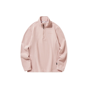 乔丹摇粒绒内搭女2025冬季新款女士运动户外保暖抓绒卫衣外套官方