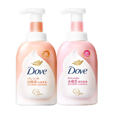 多芬泡泡白桃樱花沐浴露