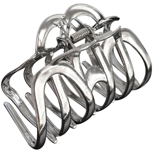 金属大南瓜pom大夹子头发后脑勺pom发夹八字抓夹女2025新款高级感