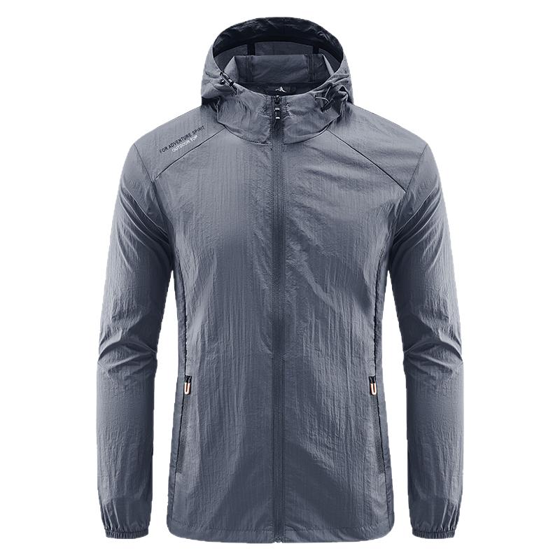 夏季2025男士超薄透气防晒衣连帽速干外套户外防紫外线夹克皮肤衣