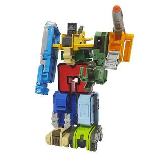 新乐新26个字母变形玩具恐龙合体机甲机器人儿童男孩玩具益智拼装