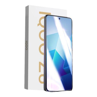 适用iqooz8钢化膜顺滑防指纹