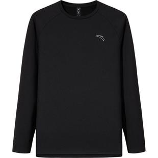 安踏跑步轻暖T丨加绒跑步长袖t恤男士冬季保暖速干打底衫运动上衣