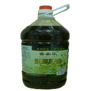 甘肃会宁特产亚麻籽油初榨胡麻油食用油炒菜凉拌5L高原农家