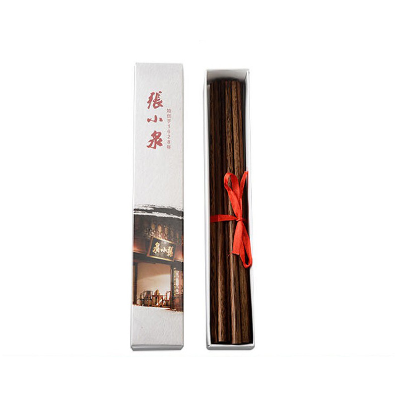 张小泉筷子鸡翅木红檀木不锈钢