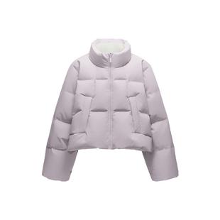 蕉内氢气502Cloud女士防风立领短款面包羽绒服外套保暖防寒冬季