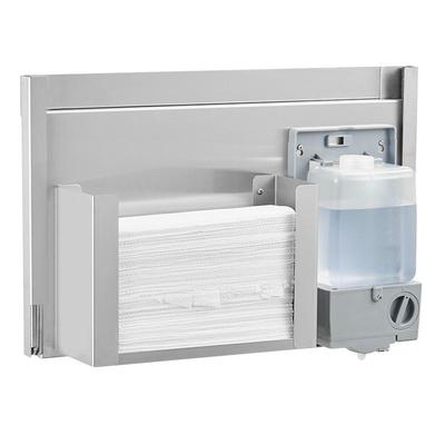 镜后二合一皂液器擦手纸巾架