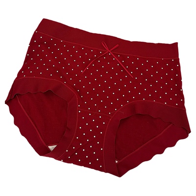 安可拉红大码内裤女好运高弹包臀