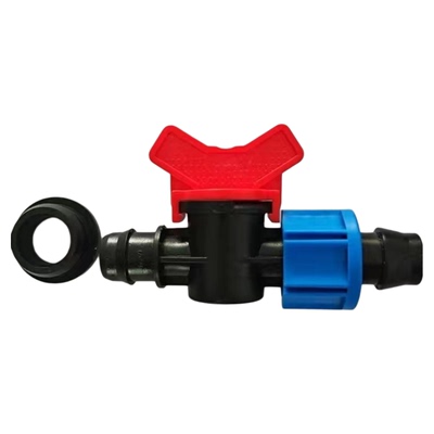 PE管灌溉带锁母阀门旁通阀直通阀