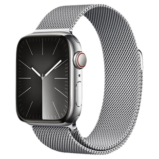 适用iwatch11表带S9苹果S10手表S8米兰尼斯Apple watch9金属SE智能8男S7腕带磁吸3高级ultra2女运动S6夏季