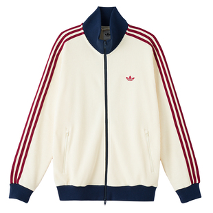 阿迪达斯三叶草运动外套官方正品春新款华夫格上衣Adidas休闲夹克