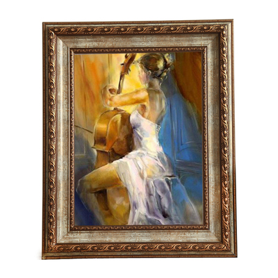 欧式复古油画装裱画框定制