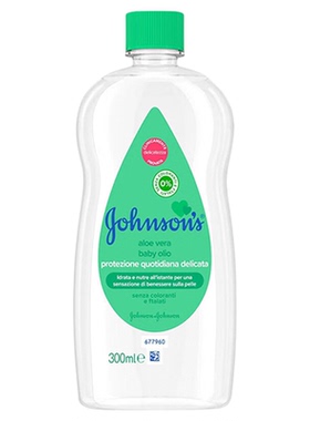 强生婴儿润肤油绿色芦荟味300ml