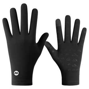 单层薄绒开车手套男保暖秋冬季情侣触屏骑车骑行防风修手薄绒女士