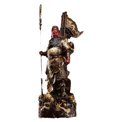武财神仿古风描金关二爷开业礼品