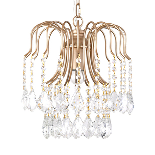 小吊灯美式阳台过道走廊玄关楼梯衣帽间门厅入户复古单头水晶吊灯