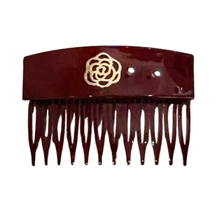 韩国东大门baket发饰复古花朵气质发夹插扣发梳造型盘发插梳