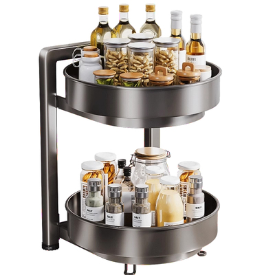厨房旋转调料品置物架多功能收纳