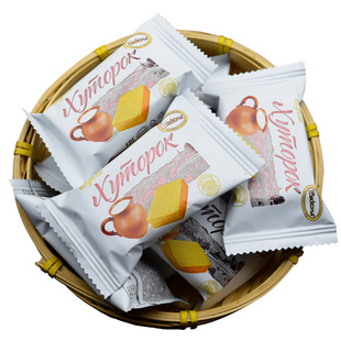 俄罗斯威化饼干进口小农庄阿孔特牌菲利莫奶酪巧克力冰激凌零食