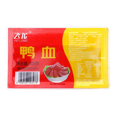 飞龙鸭血300g盒装火锅鲜嫩爽滑