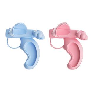 悟生小熊握笔器控笔防抱拳矫正器五指幼儿园初学者写字姿势防内勾手腕神器小学生一年级纠正儿童拿笔铅笔套帽