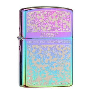 新式限量版佐罗zorro煤油打火机防风炫彩唐草520情人节送男朋友礼