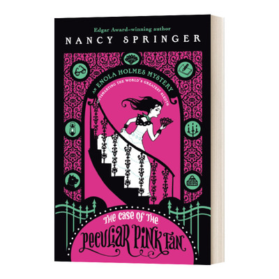 英文原版 Enola Holmes The Case of the Peculiar Pink Fan 天才少女福尔摩斯4 英文版 进口英语原版书籍儿童外文书