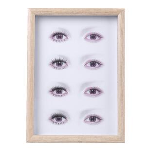 睫毛展示板美睫店成品图打板展示样板款式打版纸册高级嫁接练习纸