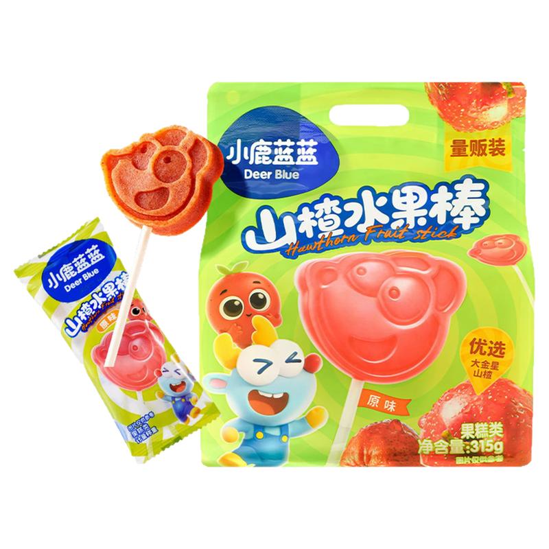 小鹿蓝蓝山楂水果棒棒糖