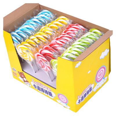 圣诞节礼品硬糖波板棒棒糖批发礼盒装糖果七彩创意水果味小零食品