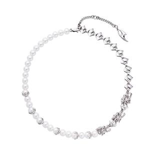 【RED同款】WEALTHYBOO龙迹珍珠拼接项链轻奢小众锁骨链玛瑙百搭