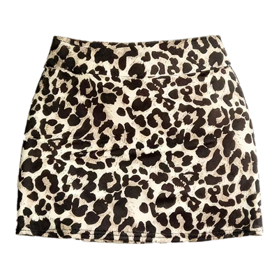 Leopard print tight fitting hip hugging skirt 豹纹紧身包臀裙