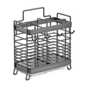 筷子收纳盒筷子筒壁挂式快笼桶篓不锈钢厨房家用高档新款勺子架托