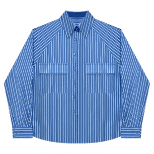 HONORE古月  Stripes edition 天丝假日超薄条纹防晒衬衫