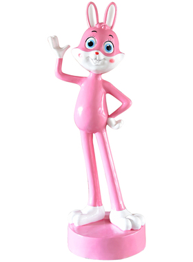 兔子小区售楼部打卡落地摆件