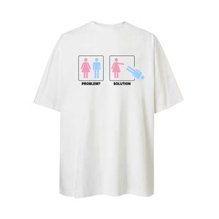 ATOP优等生原创国潮恶搞搞笑男女情侣美式重磅纯棉300gT恤短袖