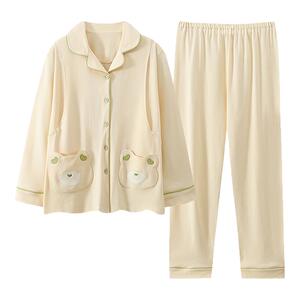 月子服六月份产后吸汗纯棉孕妇睡衣夏季薄款哺乳家居服产妇可外穿