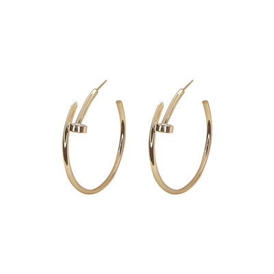 钉子造型c形耳圈气质简约女