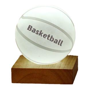 发光水晶球篮球摆件生日礼物男生实用高级感小众送男朋友同学女孩