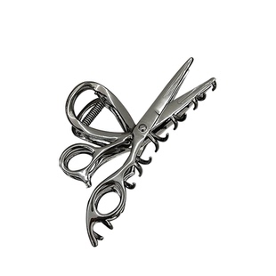 创意剪刀设计感金属发抓夹女小众发饰精致后脑勺鲨鱼夹发夹发饰品