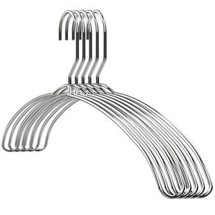 不锈钢衣架304家用挂衣服加粗加厚凉晾衣架子宿舍铁特粗晒衣撑子