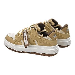 马克华菲男鞋2026新款冬季难受透气板鞋男厚底增高运动休闲鞋子男