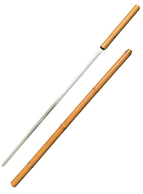 窄刃仿竹字竹中刀唐横刀锰钢棍中