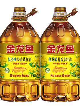 金龙鱼特香菜籽油5L×2桶×1组