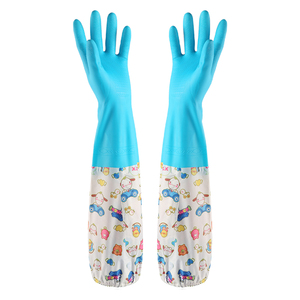 2双装厨房薄款洗碗手套加绒加厚橡胶塑胶洗衣衣服塑胶家务手套