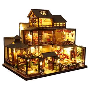 成品定制森林奇遇若来diy手工小屋房拼装模型送女友情人节礼物